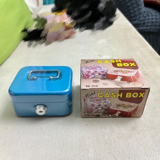 Blue Mini Cash Box or Mini Jewelry Box