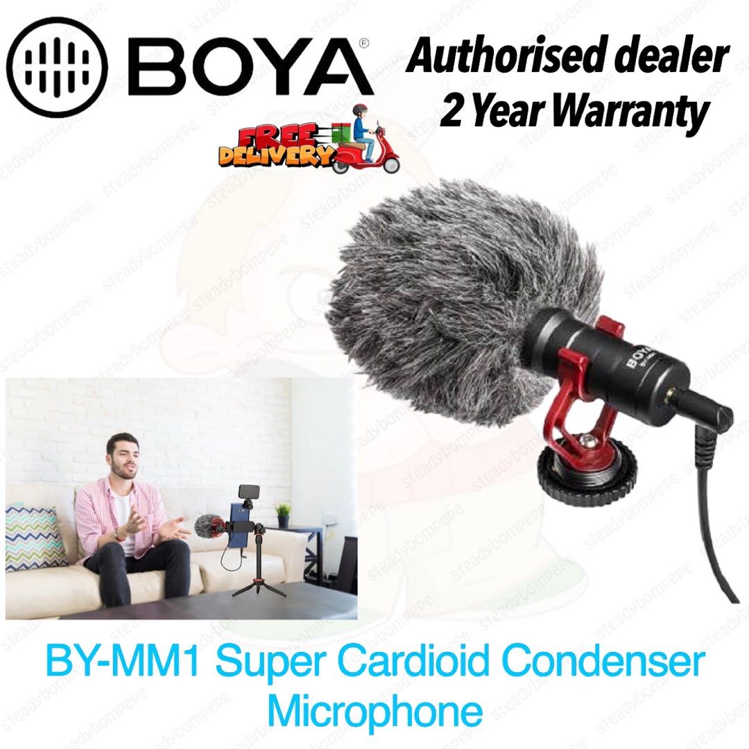 BOYA BYMM1 Shotgun Video Microphone, Universal Compact OnCamera Mini