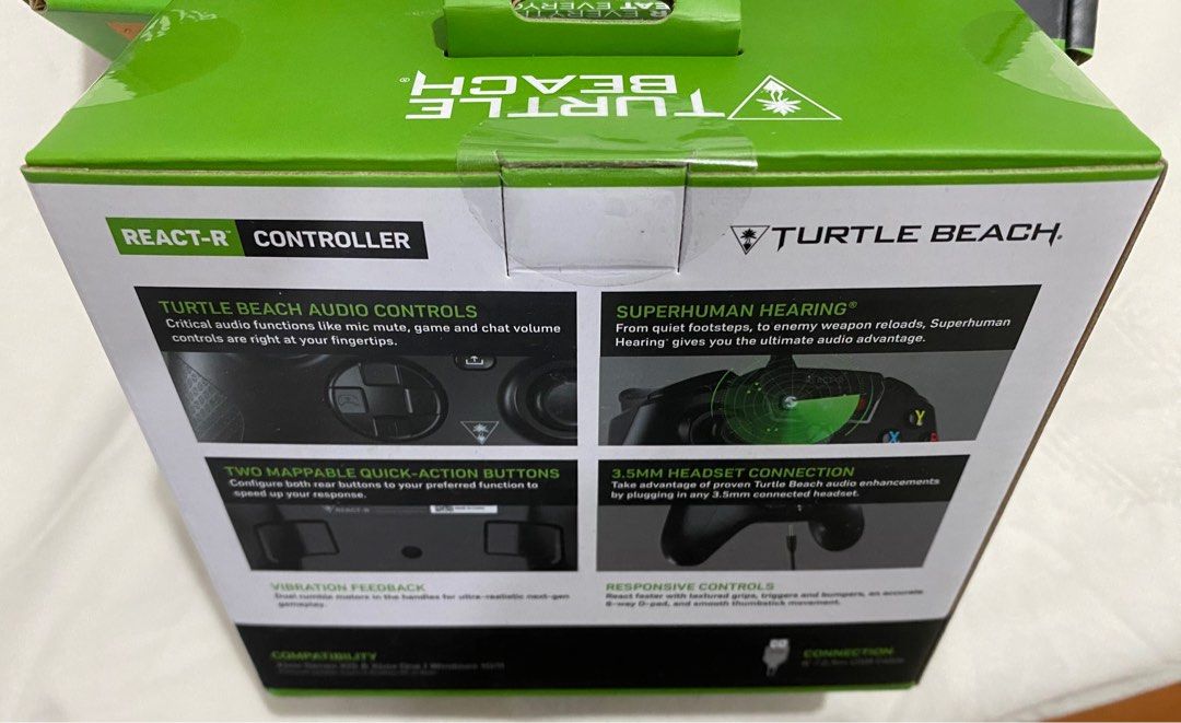 BRAND NEW AND SEALED TURTLE BEACH® REACT-R CONTROLLER FOR XBOX SERIES X/S (Category: Controllers) located in Mandaluyong City. Submitted by youronlineseller777 (Listing ID 1209420585, Image 3). Description: BRAND NEW AND SEALED TURTLE BEACH® REACT-R CONTROLLER FOR XBOX SERIES X/S Color: Black LOCATION IN MANDALUYONG EDSA NEAR PIONEER Can be shipped via Grab or Lalamove at buyer’s expense. PAYMENT OPTIONS: GCASH / PAYMAYA BANK TRANSFER: BDO, METRO