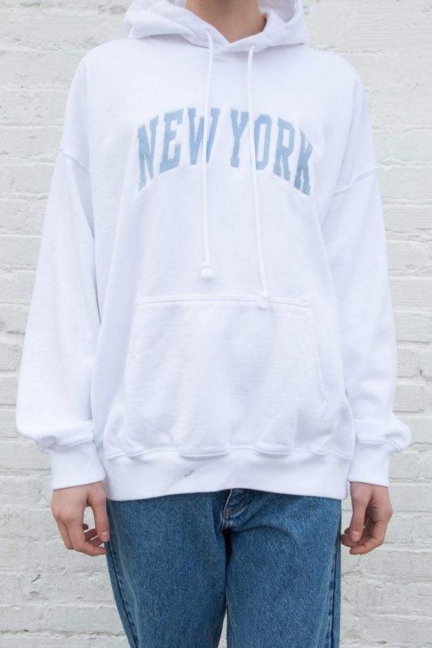 Brandy Melville Christy New York Oversized Hoodie Sweatshirt