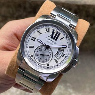 Calibre De Cartier Ref. 3389 Roman Indices XL Date Swiss Made Automatic Wristwatch