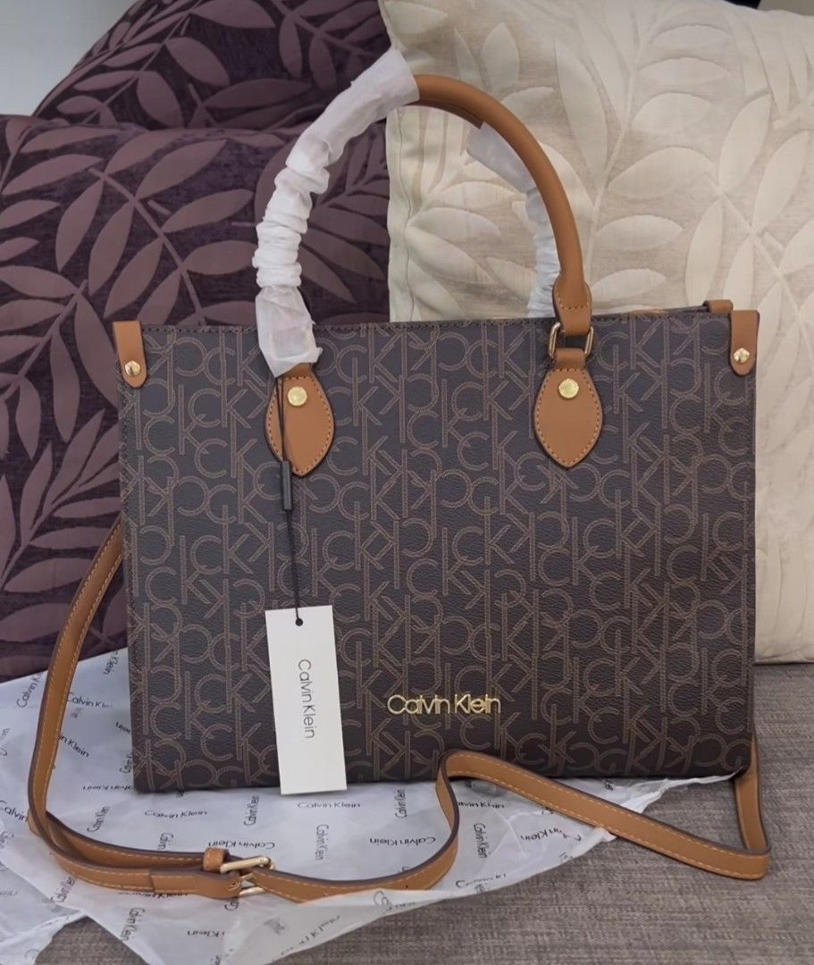 Calvin Klein OTG Bag Brown, Women's Fashion, Bags & Wallets, Tote
