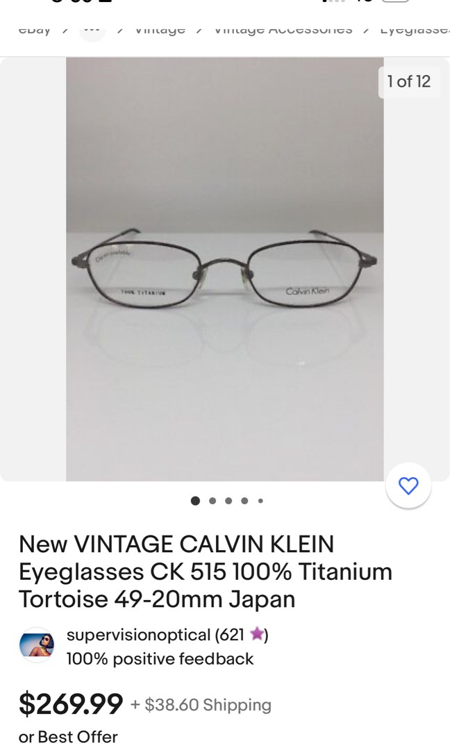 Calvin klein outlet eyeglass frames titanium