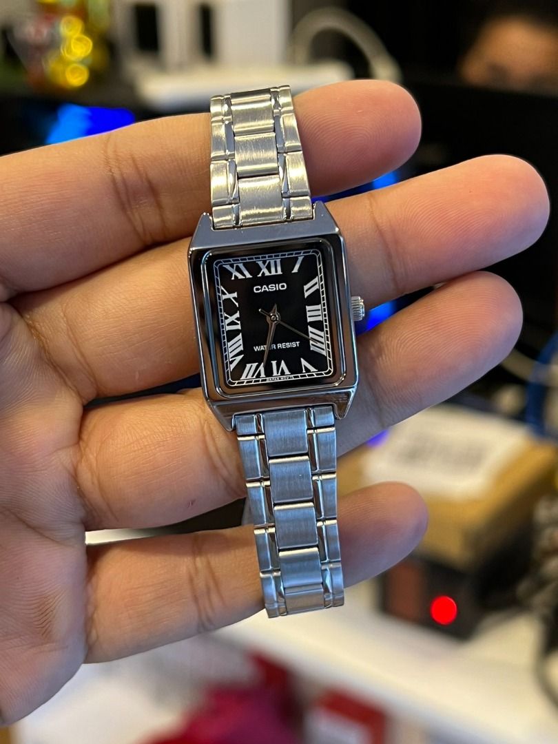 Orologio Da Donna CASIO LTP-V007D-7E – Classico Al Quarzo, Cassa In Acciaio, Quadrante Argento, Cinturino Acciaio