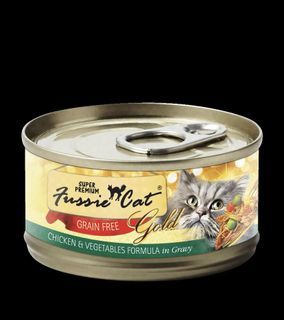 Cat food Fussie Cat Gold Label Chicken & Vegetables Formula in Gravy (24 × 80g) 2 cartons