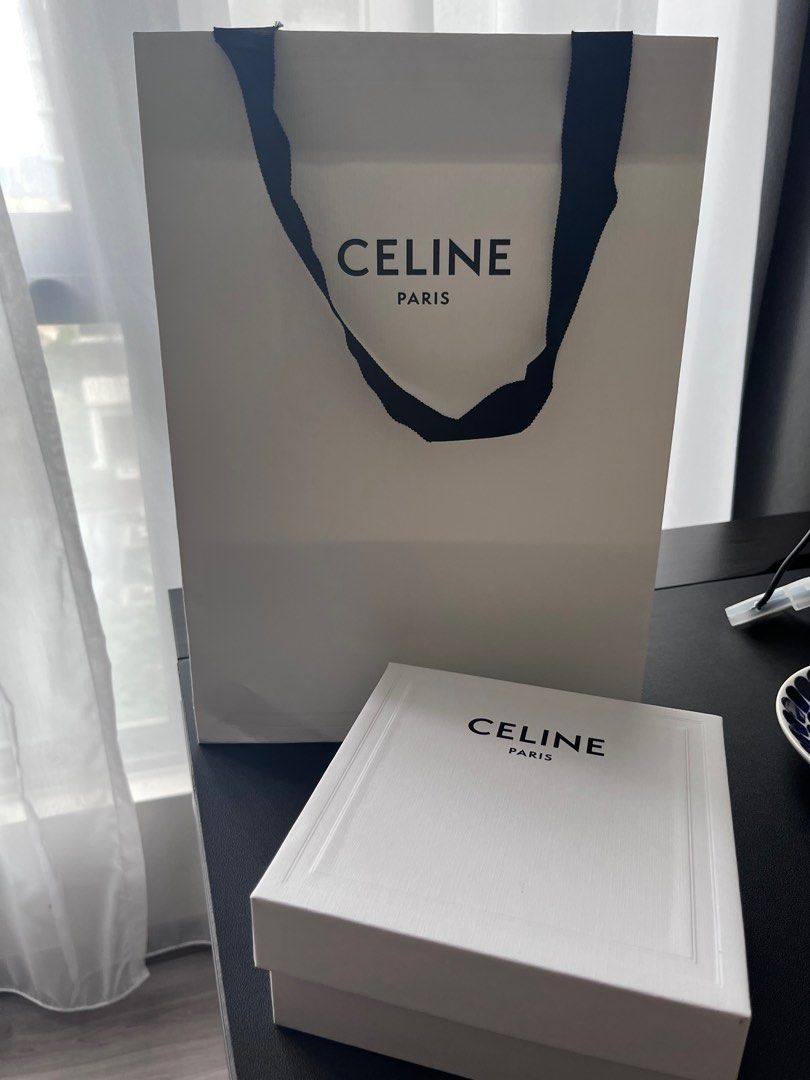 Celine paper bag and box small, Luxury, Bags & Wallets on Carousell