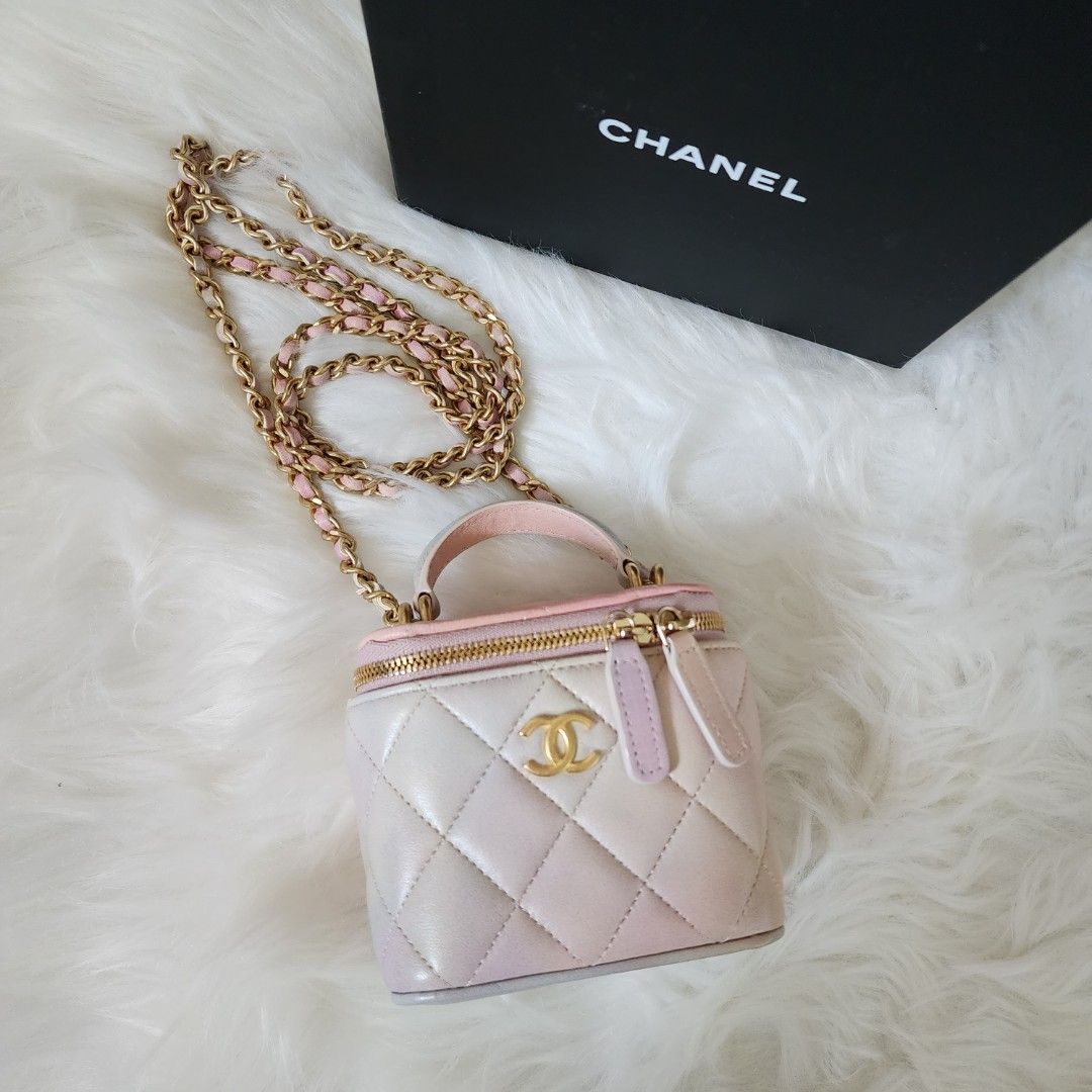 Chanel pastel rainbow vanity mini bag