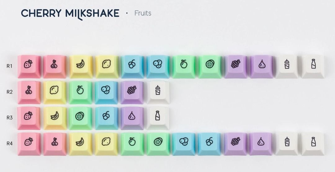 Cherry Milkshake (Standard, Fruits, Spacebars), Computers & Tech, Parts ...
