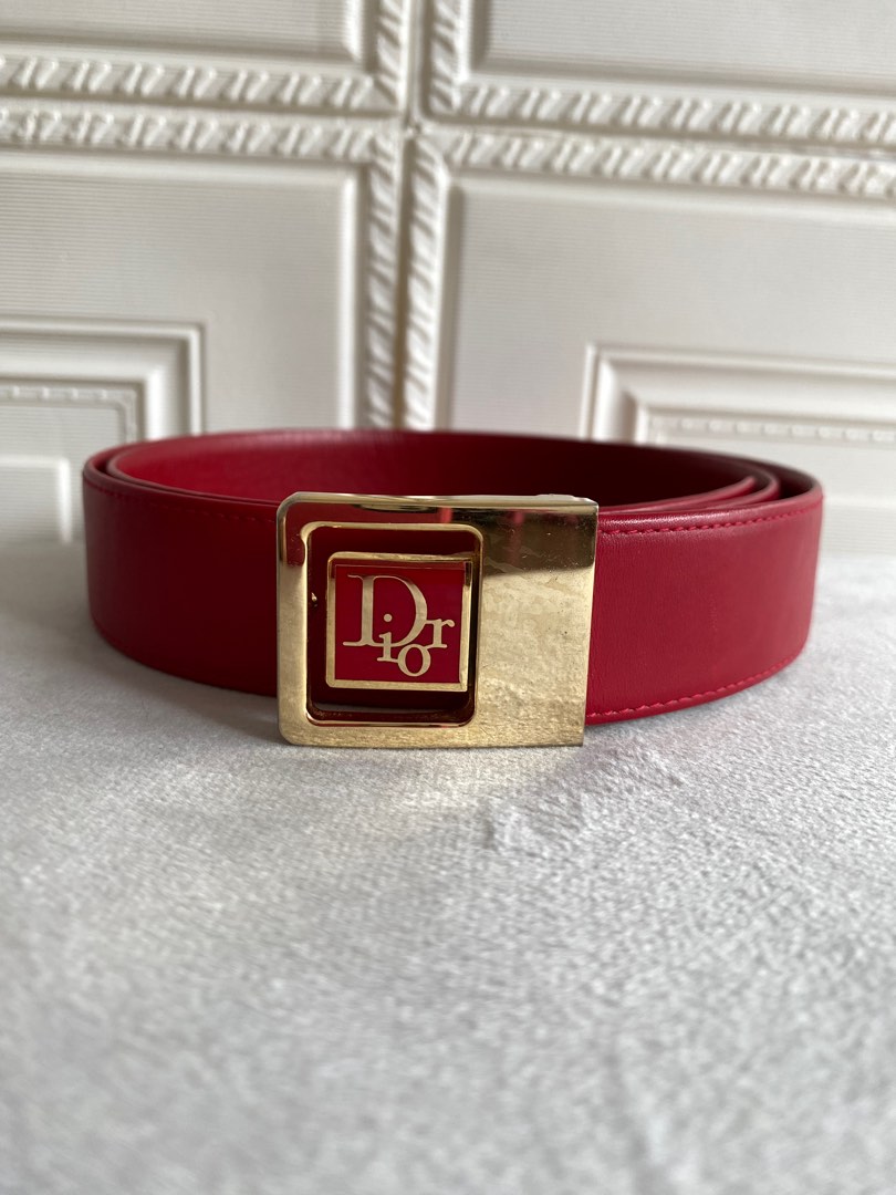 Ralph lauren red belt shop