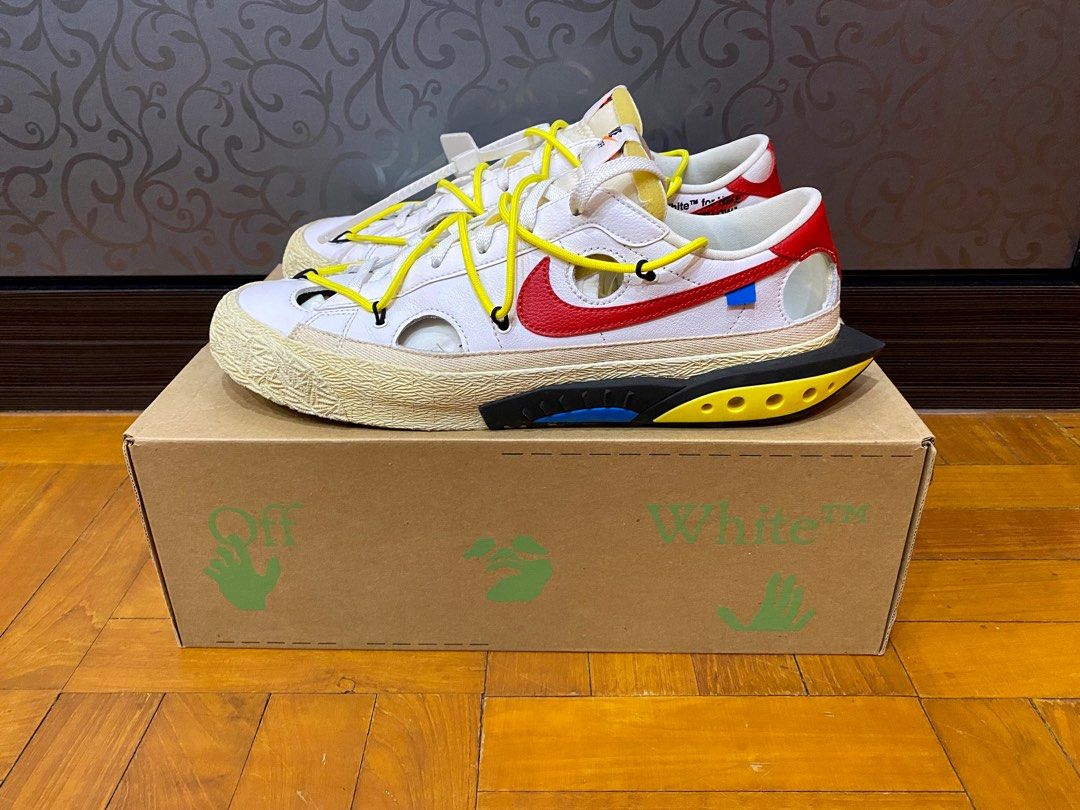 CNY STEAL Off White x Nike Blazer Low Sneakers US10.5 Men s Fashion Footwear Sneakers on Carousell