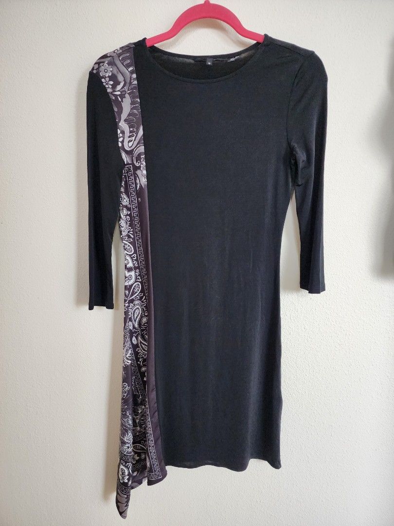 Desigual black asymmetrical dress size S Women s Fashion Dresses Sets Dresses on Carousell
