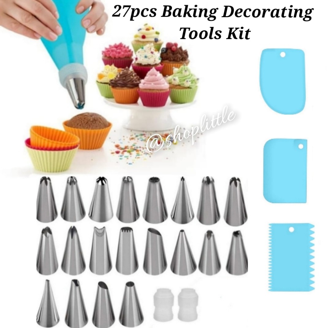 Cake Decor 9 Pcs Nozzle Set Pastry Tips Cupcake Cake Decorating Nozzle –  Arife Online Store