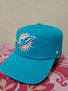 47 Brand Miami Dolphins NFL Clean Up Strapback Baseball Cap