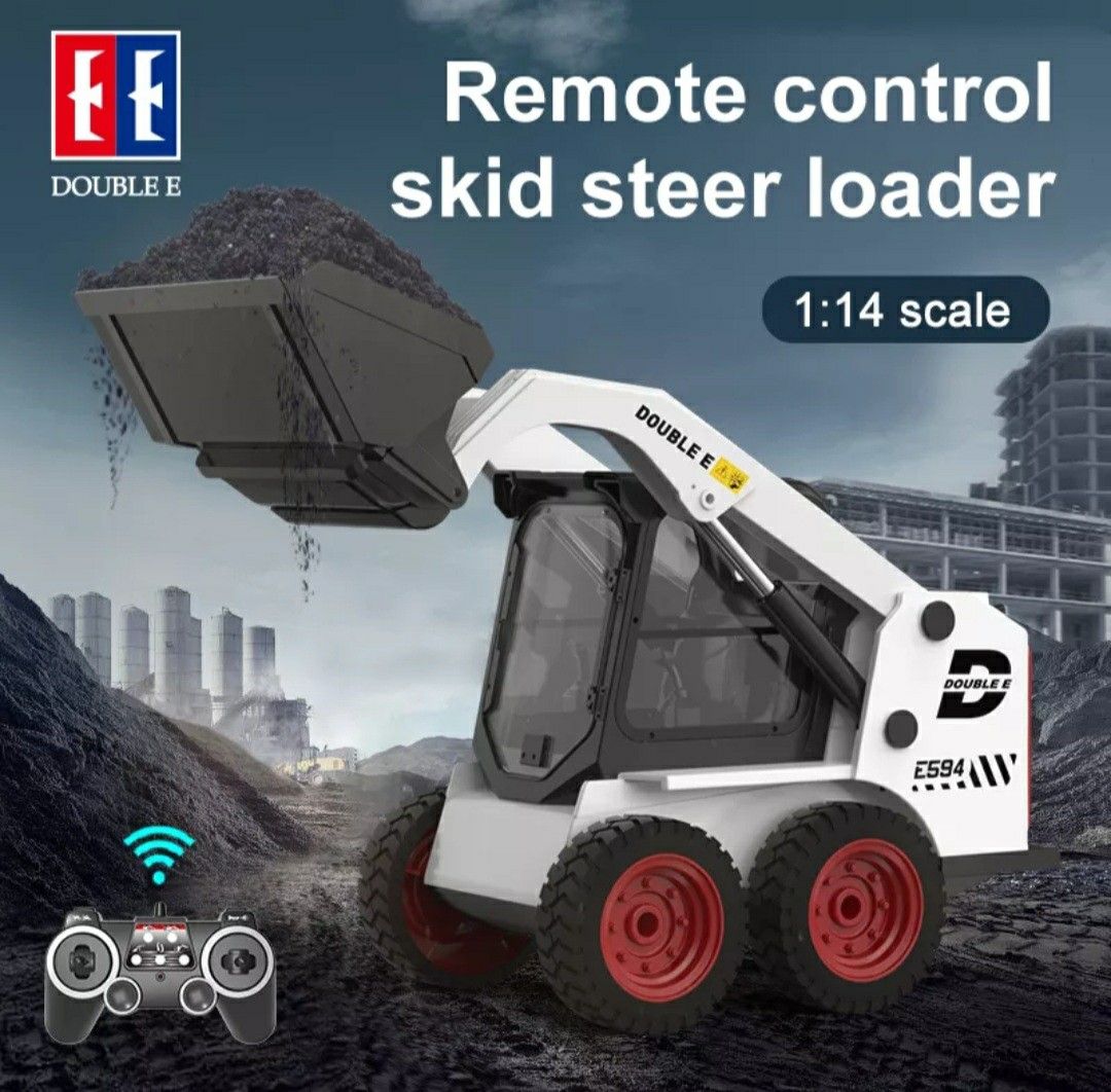 Double E E594 Remote Control Skid Steer Loader, Hobbies & Toys, Toys