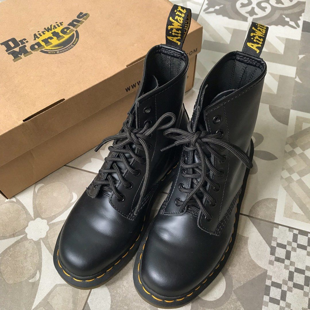 Dr. Martens 1460 Black Smooth Size 38 Original Fesyen Wanita