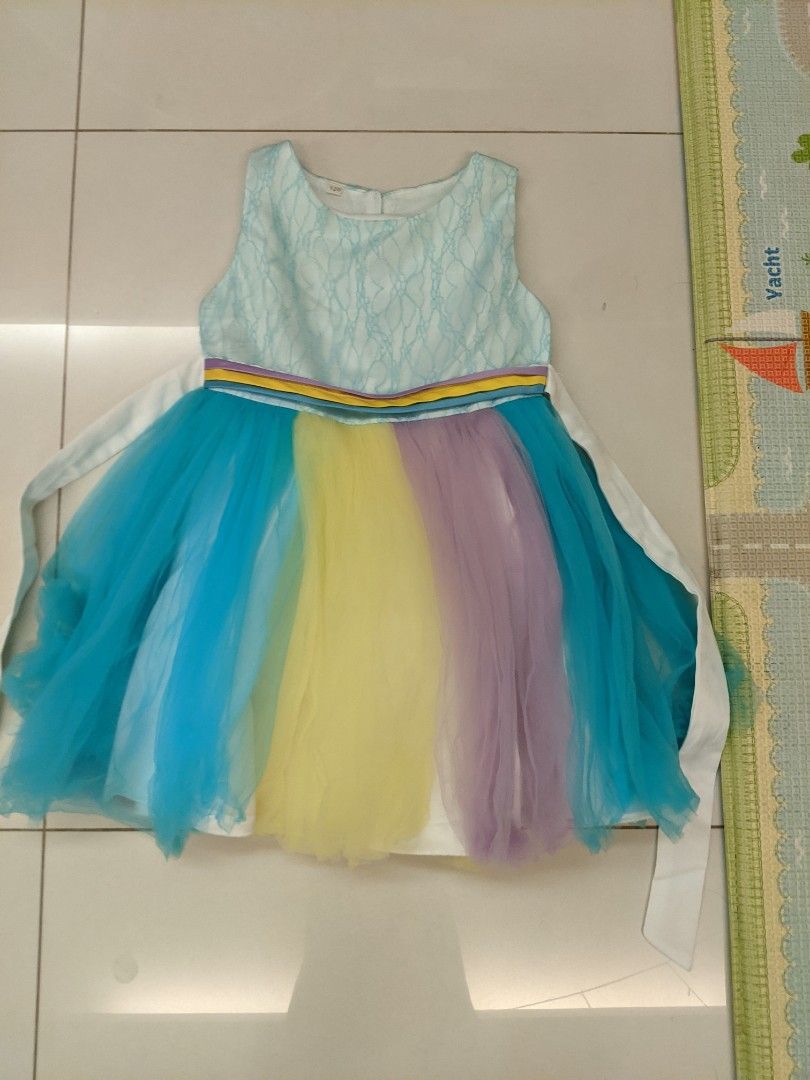 Rainbow girls dress on sale