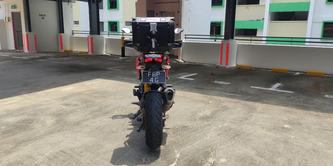 Single digit number plate Ducati hyperstrada 821, Motorcycles