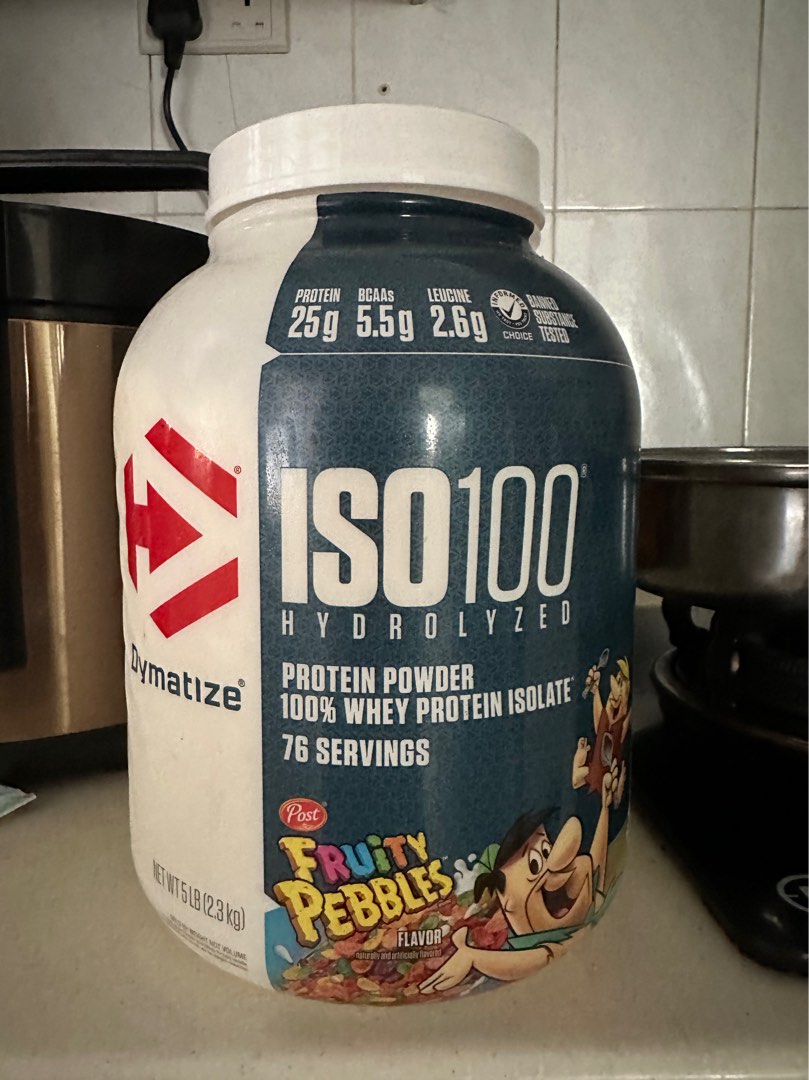Dymatize ISO100 Fruity Pebbles Whey Isolate Protein Powder, Health