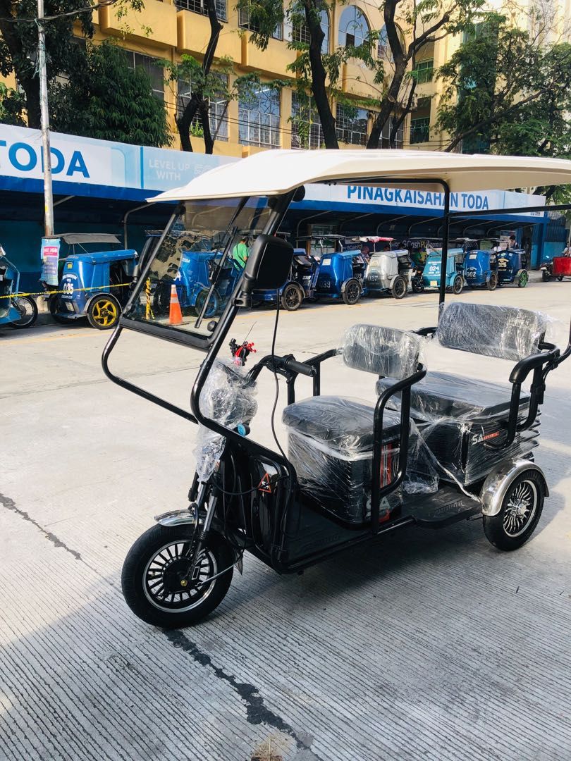 ebike 3 wheels sale all in (Category: Bicycles) located in Quezon City. Submitted by bags4ever (Listing ID 1209262708, Image 1). Description: sale! ebike 3 wheels onhand actual photo may shop po kami, wag mangamba! cubao, QC infront of ramon magsaysay highschool color black & red with auyomatic wiper with warranty with more more freebies.