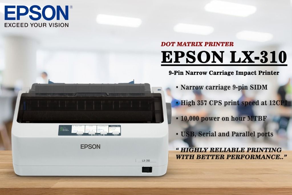 Epson Lx 310 Dot Matrix Printer Computers And Tech Printers Scanners And Copiers On Carousell 0166