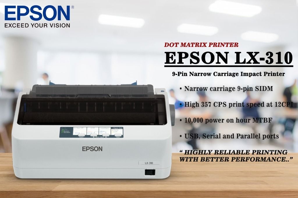 Epson Lx 310 Dot Matrix Printer Computers And Tech Printers Scanners And Copiers On Carousell 1587