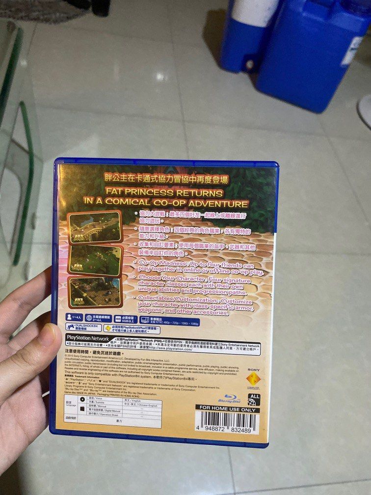 fat princess adventures - ps4 game (Category: PlayStation) located in Rizal. Submitted by lovely.ana (Listing ID 1209374514, Image 2). Description: 🔖 fat princess adventures ps4 game ps4 games for sale dont hesitate to pm me for more details:) mop: gcash or bdo mod: j&t.