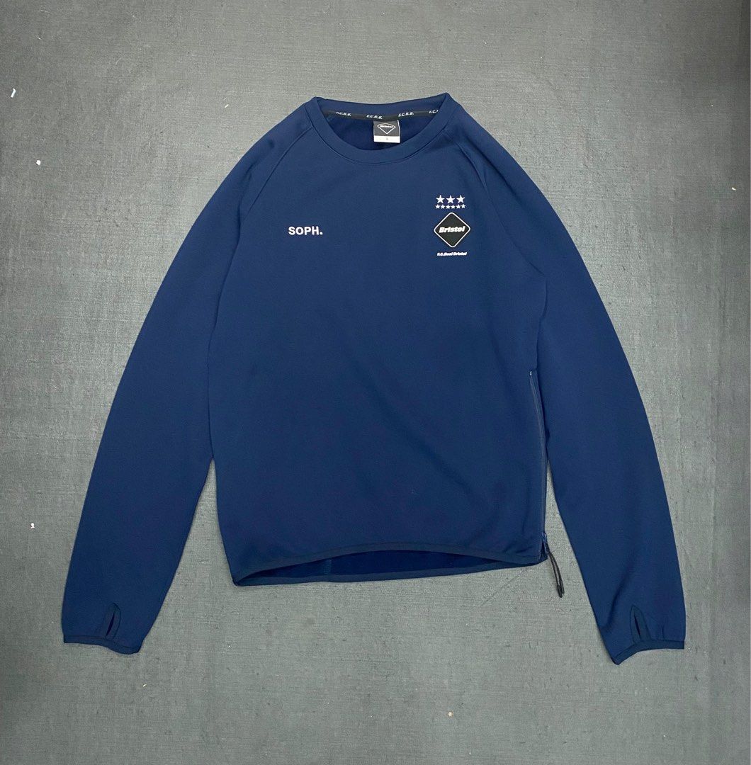F.C.R.B. SIDE ZIP CREW NECK TOP S碼99新, 男裝, 運動服裝- Carousell 