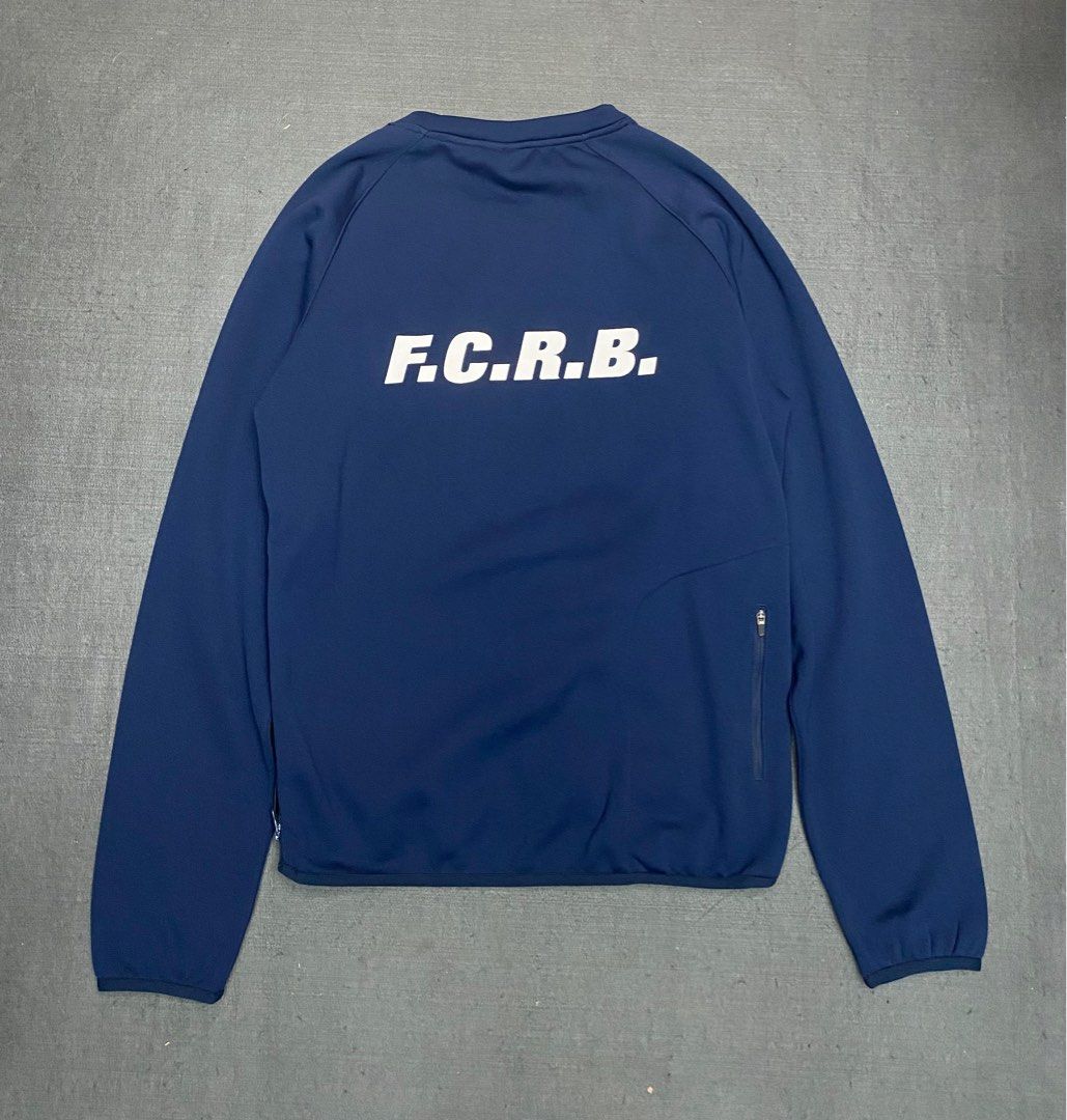 F.C.R.B. SIDE ZIP CREW NECK TOP S碼99新, 男裝, 運動服裝- Carousell 