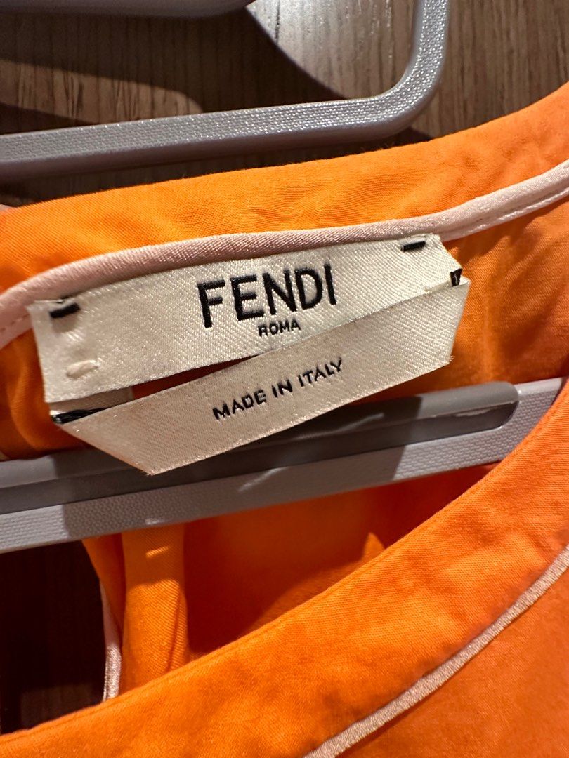 Fendi orange shirt hot sale