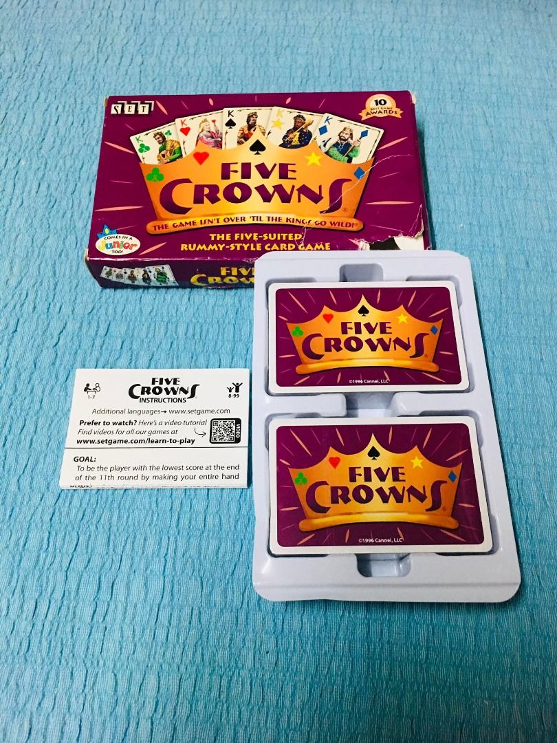 Five Crowns Card Game The Fivesuited Rummystyle Card Game, Hobbies