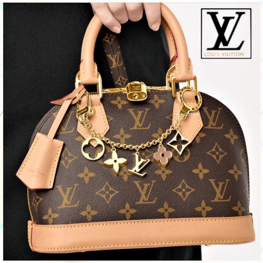 Louis Vuitton Fleur de monogram bag charm chain