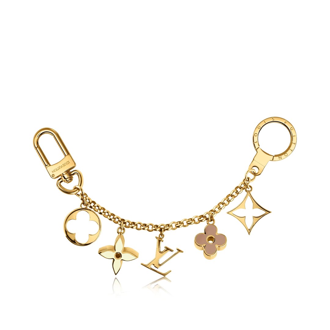 Louis Vuitton Fleur De Monogram Bag Charm Chain 345988