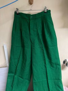 Forest Green Dark Green Trouser Pants Slacks for Women | Criselda Rustans Brand