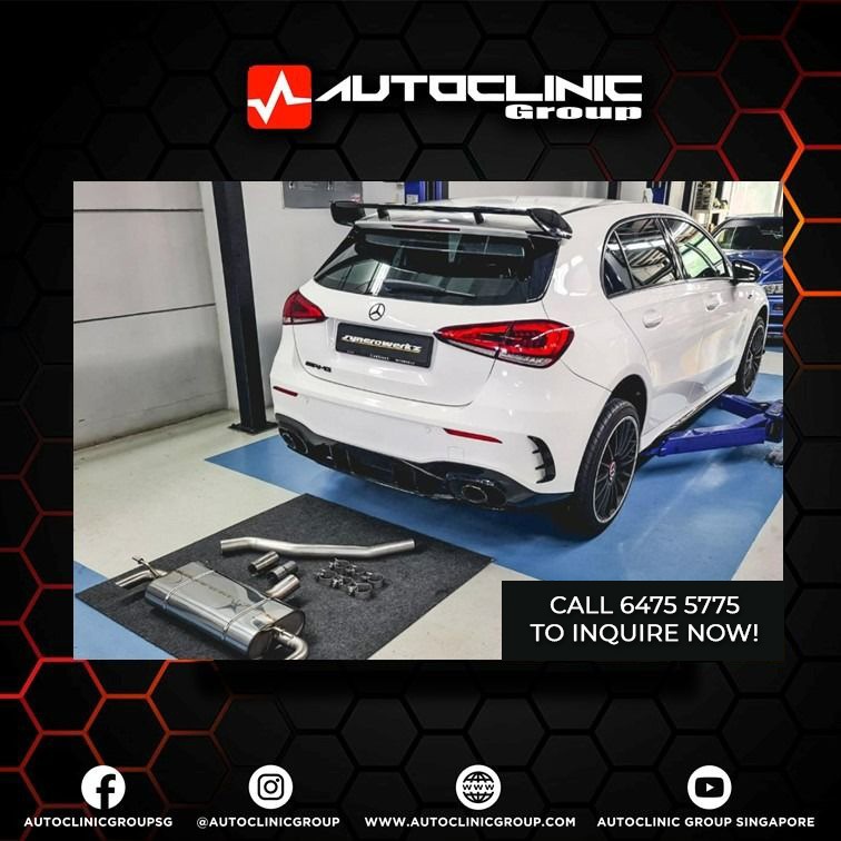 FOX Slipon Exhaust System for Mercedes A Class W177 Stainless steel