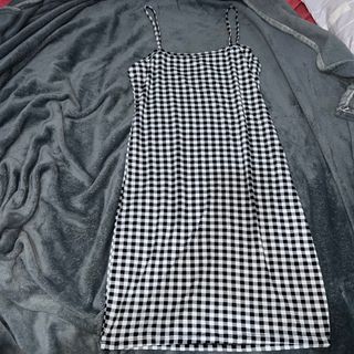 Gingham String Dress