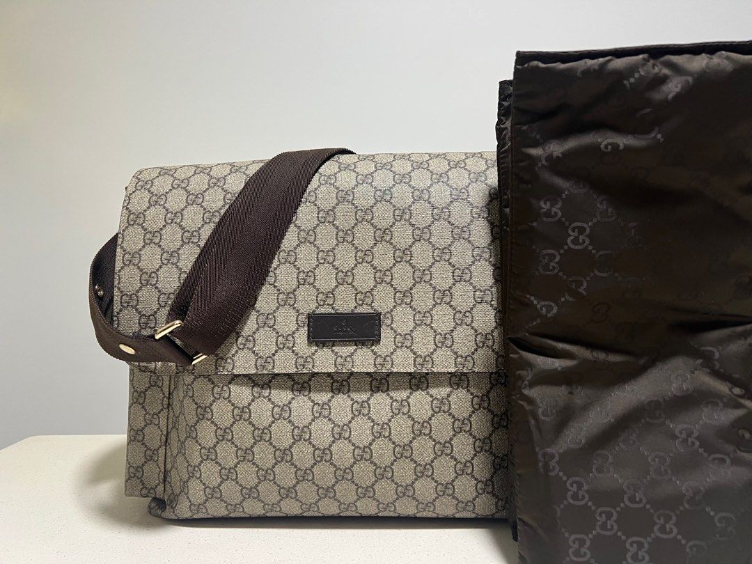 Gg supreme shop baby changing bag