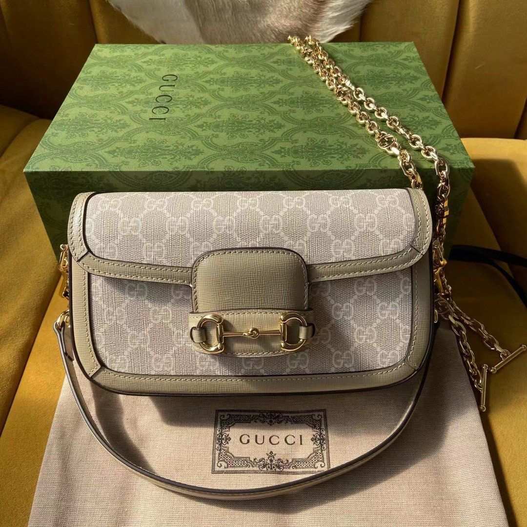 Gucci Horsebit 1955 small shoulder bag, Luxury, Bags & Wallets on Carousell