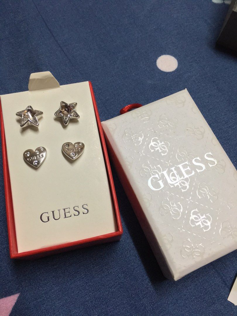 Guess shop earrings set