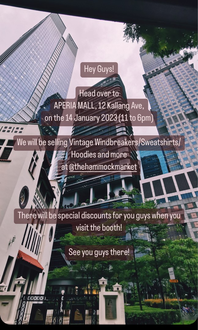 Hammock Market!, Announcements on Carousell