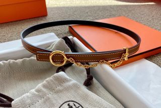 Hermes carrousel Kelly Belt豬鼻皮帶