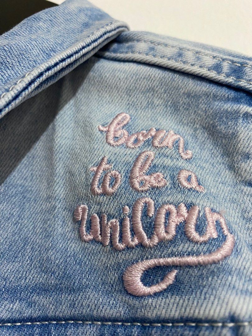 H M kids unicorn denim jacket Babies Kids Babies Kids