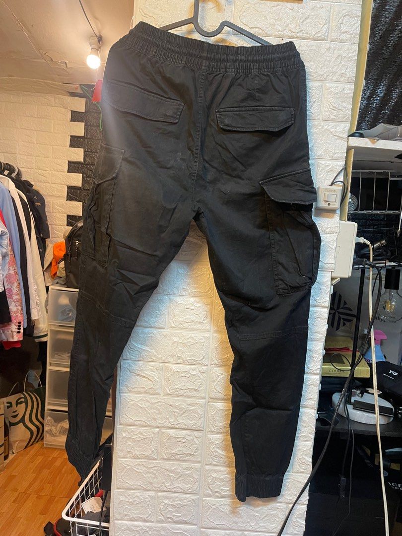 H and m black clearance cargo pants