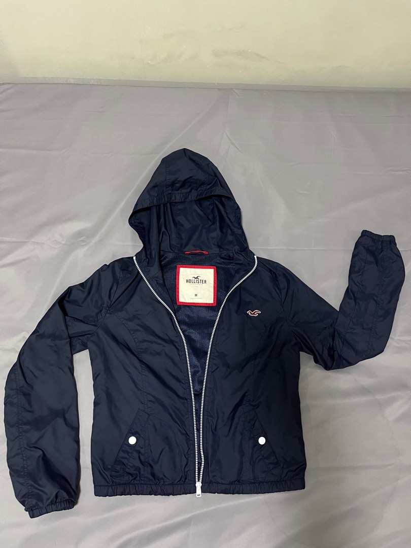 Hollister discount windbreaker blue