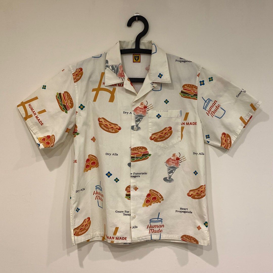 HUMAN MADE】21SS JUNK FOOD ALOHA SHIRT 垃圾食物襯衫, 他的時尚