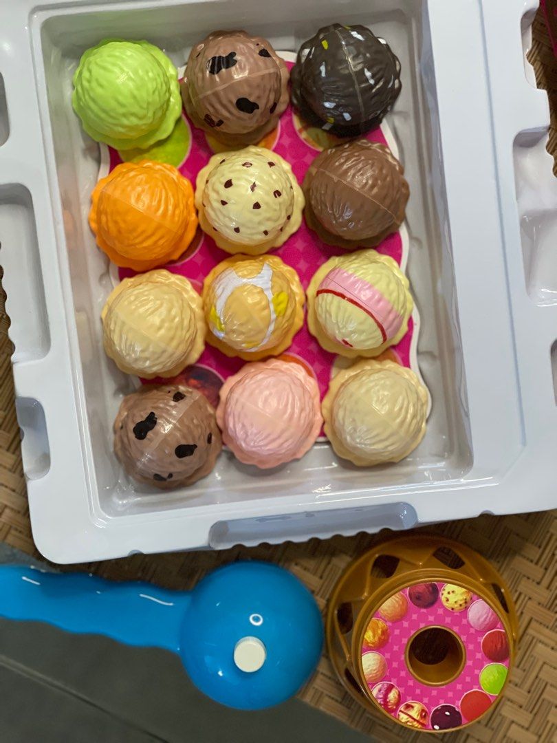 Ice Cream Stacking Tower Balancing Game with Scooper for Kids, Hobbies