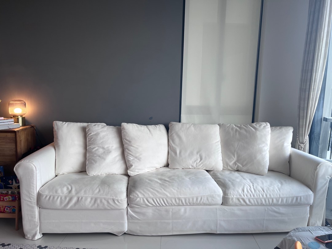 Ikea Gronlid 3seater sofa bed white, Furniture & Home Living