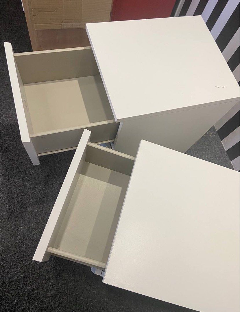 Ikea MALM bedside table drawers, Furniture & Home Living, Furniture
