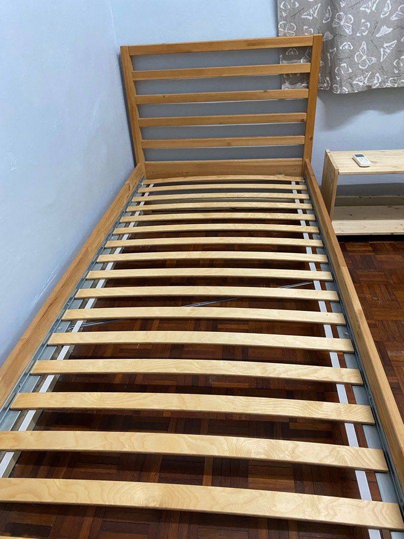 Ikea tarva bed frame, Furniture & Home Living, Furniture, Bed Frames