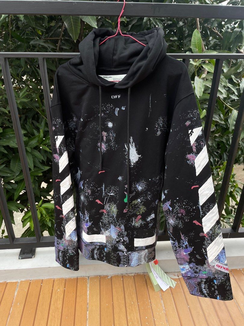 Jaket hoodie off white online