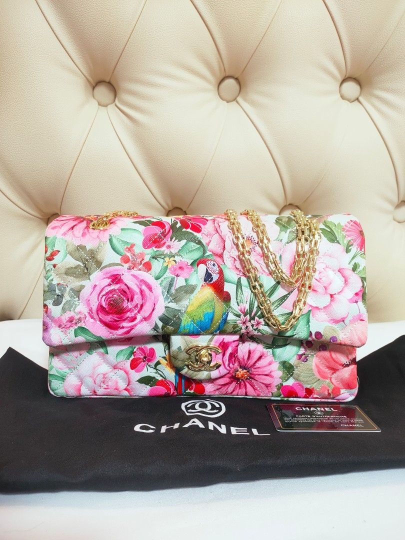 Floral chanel bag sales